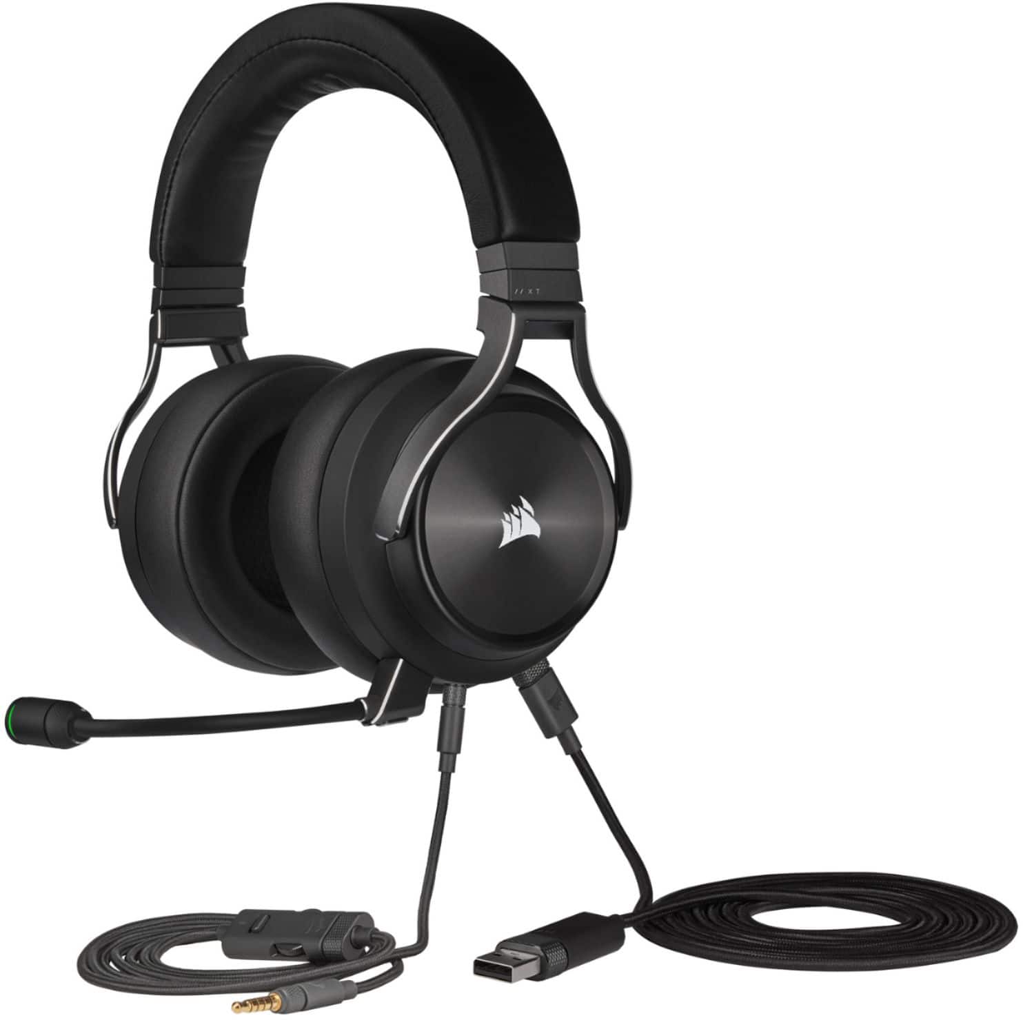 Alt View 21. CORSAIR - VIRTUOSO XT Wireless Gaming Headset for PC, Mac, PS5, PS4, and Mobile - Slate.