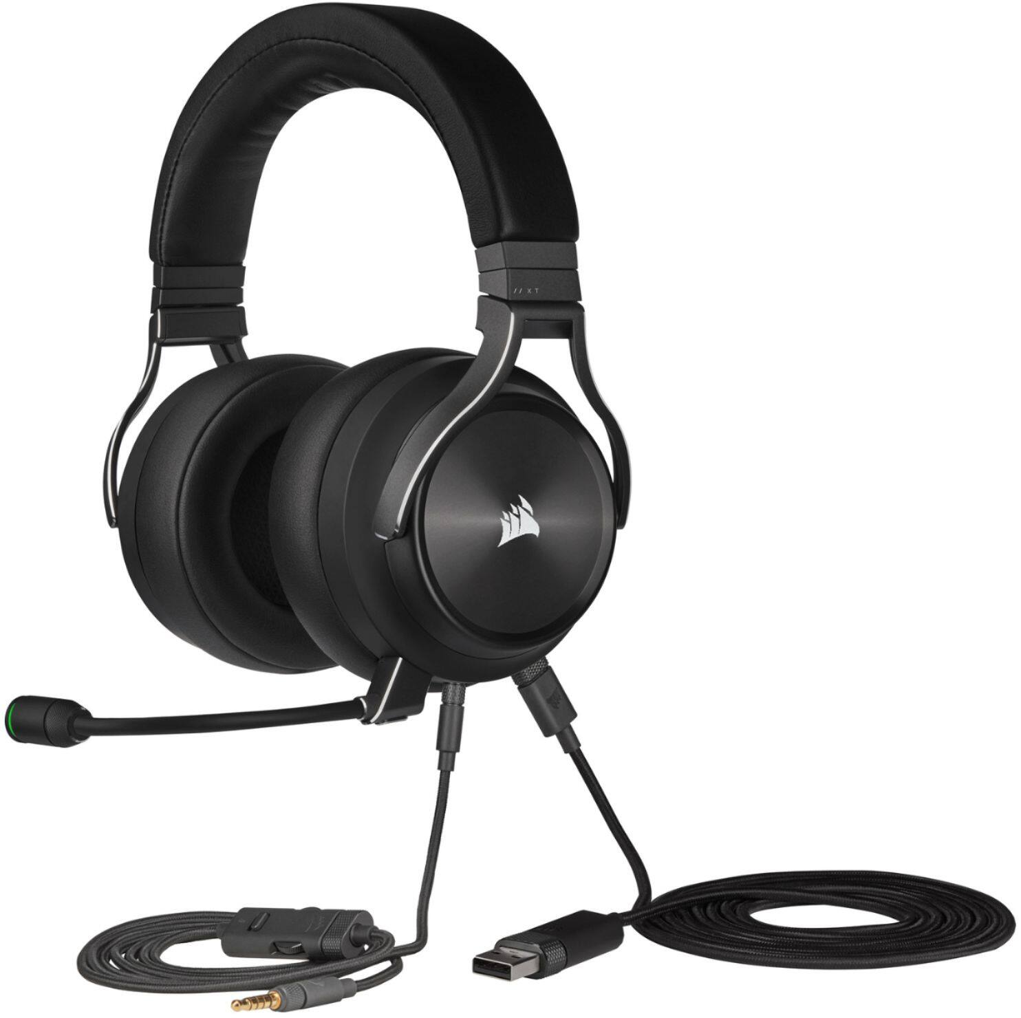 Alt View 21. CORSAIR - VIRTUOSO XT Wireless Gaming Headset for PC, Mac, PS5, PS4, and Mobile - Slate.