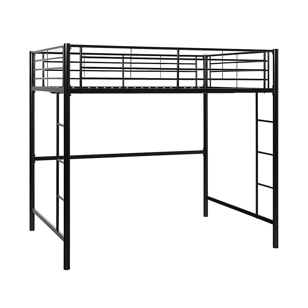 Walker Edison – Premium Metal Full Size Loft Bed – Black Sansujyuku sansujyuku.com