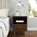 Alt View 13. Walker Edison - 20” Contemporary 1 Drawer Gold Accent Nightstand - Dark Walnut.