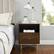 Alt View 14. Walker Edison - 20” Contemporary 1 Drawer Gold Accent Nightstand - Dark Walnut.