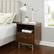 Alt View 15. Walker Edison - 20” Contemporary 1 Drawer Gold Accent Nightstand - Dark Walnut.