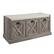 Angle. Walker Edison - 40” Farmhouse Storage Bench with Top Cushion - Grey Wash/Oatmeal Linen.