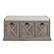 Front. Walker Edison - 40” Farmhouse Storage Bench with Top Cushion - Grey Wash/Oatmeal Linen.
