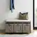 Alt View 14. Walker Edison - 40” Farmhouse Storage Bench with Top Cushion - Grey Wash/Oatmeal Linen.