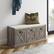 Alt View 15. Walker Edison - 40” Farmhouse Storage Bench with Top Cushion - Grey Wash/Oatmeal Linen.