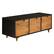 Alt View 2. Walker Edison - Mid Century Storage Console with 3 Drawers for TVs up to 55" - Caramel/black.
