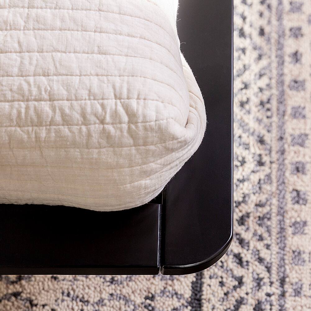 Alt View 14. Walker Edison - Boho Solid Wood Queen Spindle Bed Frame - Black.