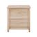 Alt View 11. Walker Edison - 25” Classic Framed 3 Drawer Bedside Table - White Oak.