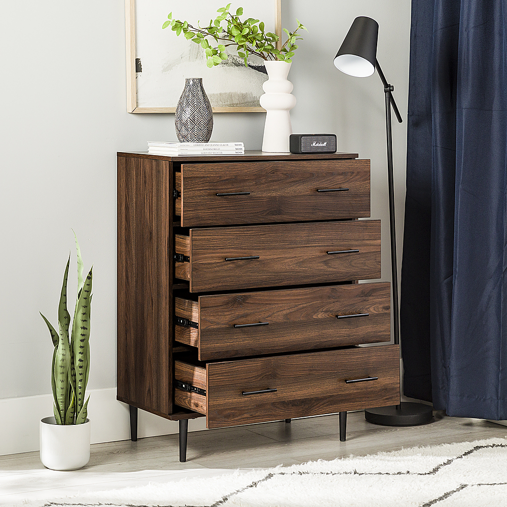 Mid Century4 Drawer Chest Of Drawers by Dull 43×20×36 - furniture