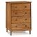 Angle. Walker Edison - Modern 4 Drawer Dresser - Caramel.