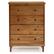 Front. Walker Edison - Modern 4 Drawer Dresser - Caramel.