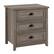 Angle Zoom. Walker Edison - 25” Classic Framed 3 Drawer Bedside Table - Grey Wash.