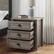 Alt View 15. Walker Edison - 25” Classic Framed 3 Drawer Bedside Table - Grey Wash.