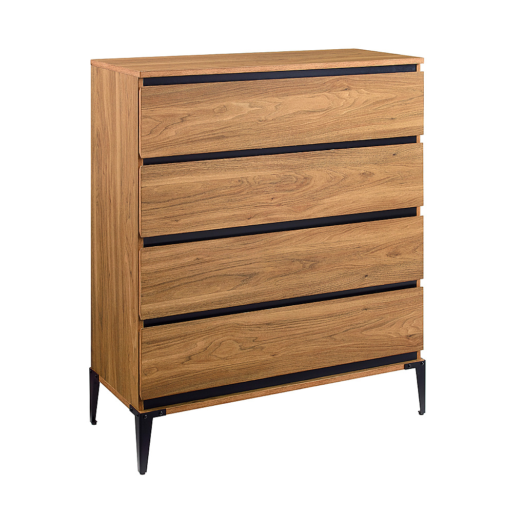 Best Buy: Walker Edison 36” Urban Industrial 4 Drawer Dresser English ...