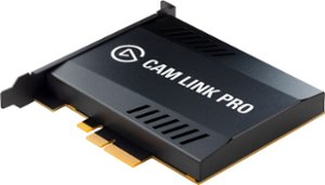 Elgato - Cam Link Pro - PCIe camera capture card, 4 HDMI inputs, 1080p60 Full HD, 4K30, Multiview, streaming, OBS, Zoom - Black - Front_Zoom