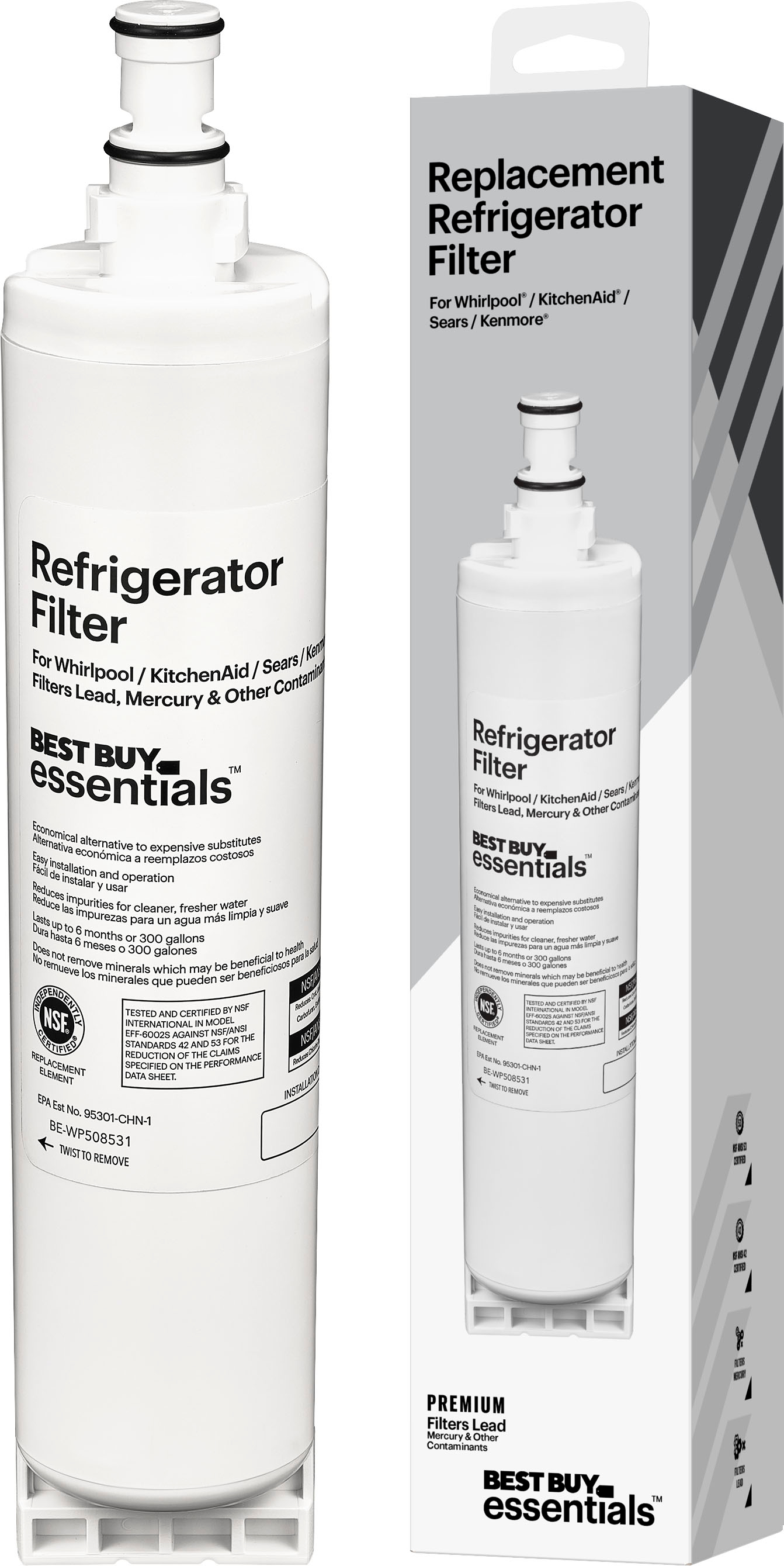 Nsf 42 53 Water Filter Replacement For