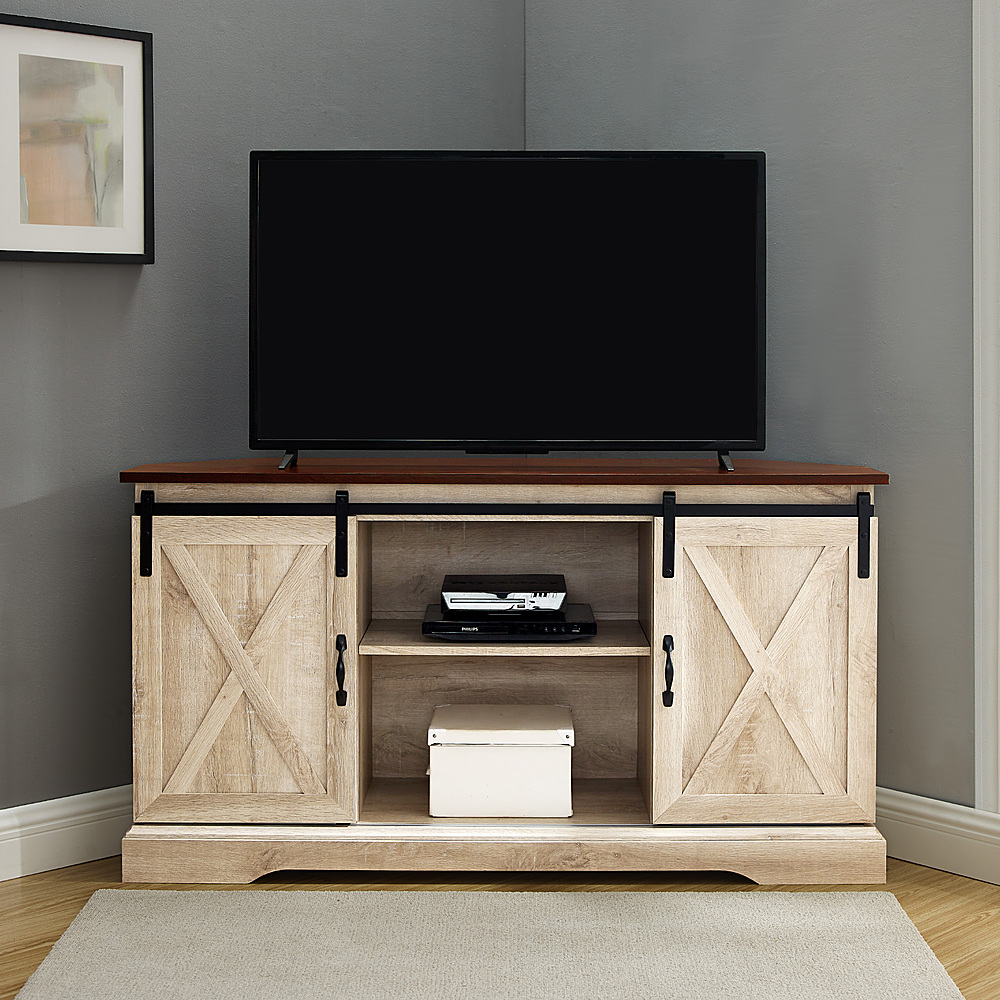 Walker Edison Modern Farmhouse TV Stand for TVs up to 58” Traditional ...