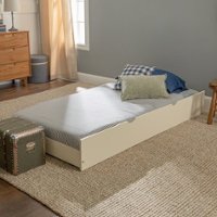 Walker Edison - Solid Wood Twin Trundle Bed - White - Front_Zoom