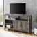 Alt View 13. Walker Edison - Modern Farmhouse Barn Door Highboy TV Stand for TVs up to 65" - Grey Wash.
