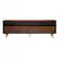 Front. Walker Edison - Mid Century Modern 3 Drawer Solid Wood Console for TVs up to 80" - Walnut.