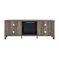 Alt View Zoom 2. Walker Edison - Open Storage Fireplace TV Stand for Most TVs Up to 85" - Grey Wash.