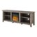 Left Zoom. Walker Edison - Open Storage Fireplace TV Stand for Most TVs Up to 85" - Grey Wash.
