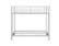 Front. Walker Edison - Premium Metal Twin over Futon Bunk Bed - White.