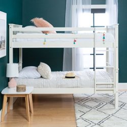 Walker Edison - Solid Wood Twin over Twin Mission Design Bunk Bed - White - Alt_View_Zoom_12