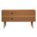 Alt View 13. Walker Edison - 58” Solid Wood 2 Door Prism Detail Sideboard - Caramel.