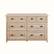 Front. Walker Edison - 52” Classic Framed 6 Drawer Dresser - White Oak.