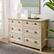 Alt View 13. Walker Edison - 52” Classic Framed 6 Drawer Dresser - White Oak.