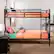 Alt View 12. Walker Edison - Rustic Industrial Twin over Twin Wood Bunk Bed - Black.