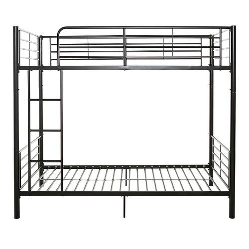 Walker Edison - Premium Metal Twin over Twin Bunk Bed - Black