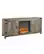 Angle. Walker Edison - 58" Modern Farmhouse Barndoor Fireplace TV Stand for Most TVs up to 65" - Grey Wash.