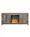 Front. Walker Edison - 58" Modern Farmhouse Barndoor Fireplace TV Stand for Most TVs up to 65" - Grey Wash.
