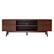 Front. Walker Edison - Modern 2 Door Solid Wood TV Stand for TVs up to 80” - Walnut.