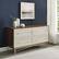 Alt View 13. Walker Edison - 56” Contemporary 4 Drawer Gold Accent Dresser - Dark Walnut/White Poplar.