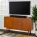 Alt View 2. Walker Edison - Mid Century Modern Wood TV Stand for TVs up to 65" - Acorn.