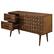 Alt View 11. Walker Edison - 58” Solid Wood 2 Door Prism Detail Sideboard - Brown.