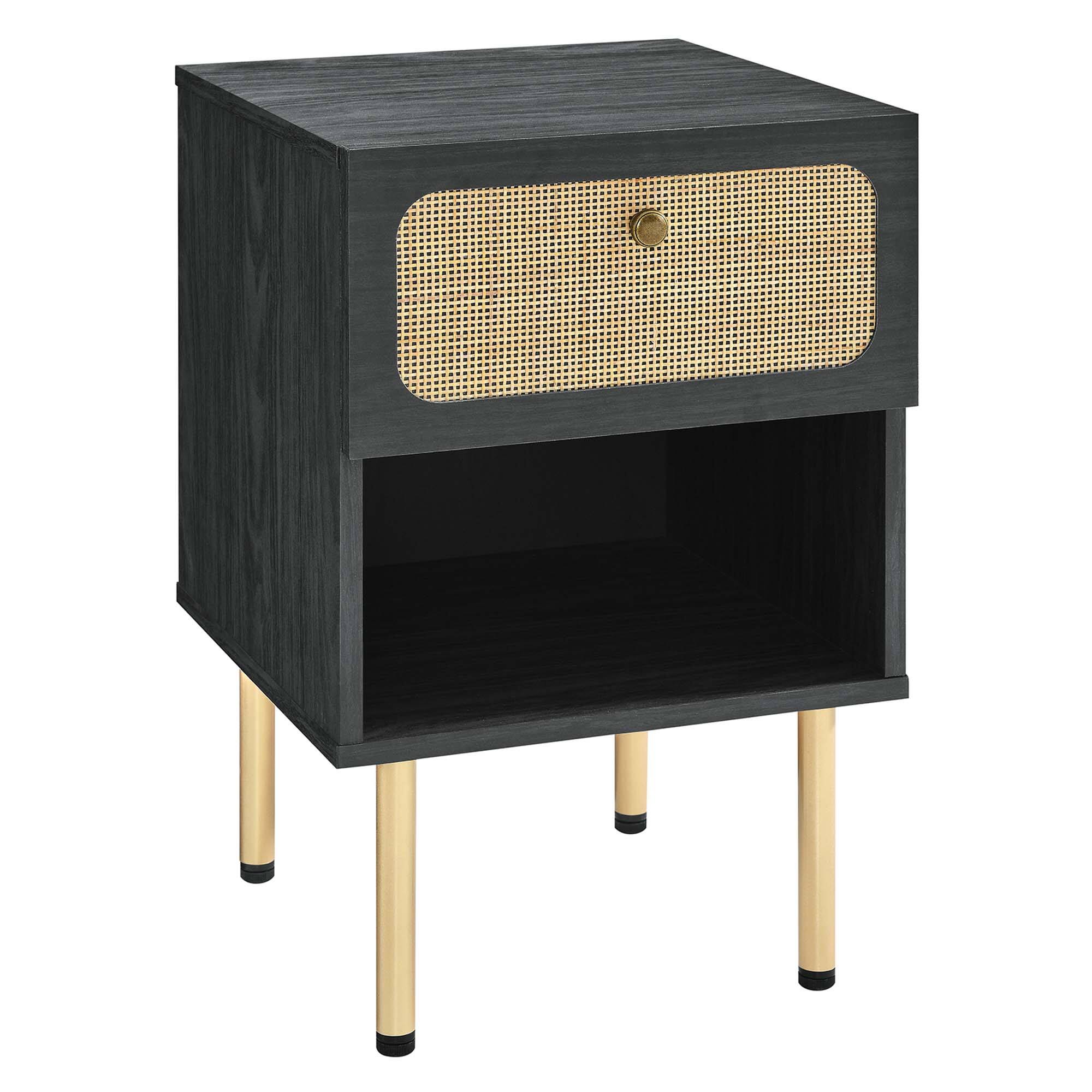 Angle. Modway - Chaucer Nightstand by Modway - Black.