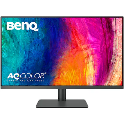 Front. BenQ - AQCOLOR PD3205U Designer 31.5" IPS LED 4K UHD Monitor with HDR10 (HDMI/DP/USB-C 90W/USB Type B) - Gray.