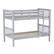Angle. Walker Edison - Solid Wood Twin over Twin Mission Design Bunk Bed - Gray.