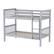 Left. Walker Edison - Solid Wood Twin over Twin Mission Design Bunk Bed - Gray.
