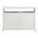 Alt View 2. Walker Edison - Farmhouse Sliding Glass Door Storage Console for TVs up to 55" - Brushed White.
