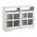 Left. Walker Edison - Farmhouse Sliding Glass Door Storage Console for TVs up to 55" - Brushed White.