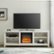 Alt View Zoom 3. Walker Edison - Open Storage Fireplace TV Stand for Most TVs Up to 85" - Brushed White.