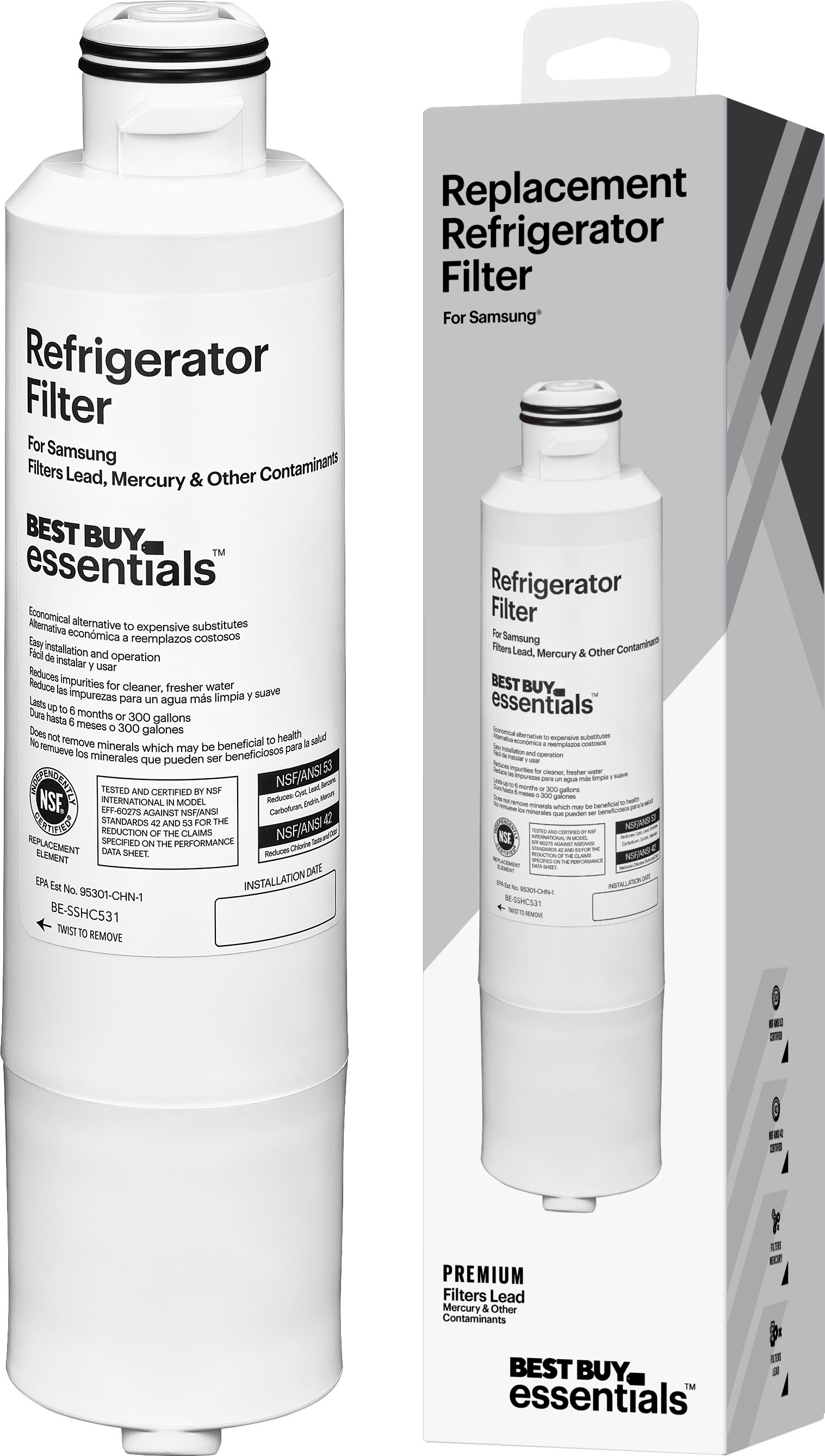 Replacement For KitchenAid EDR4RXD1 Refrigerator Water Filter - by Refresh  (2 Pack) 
