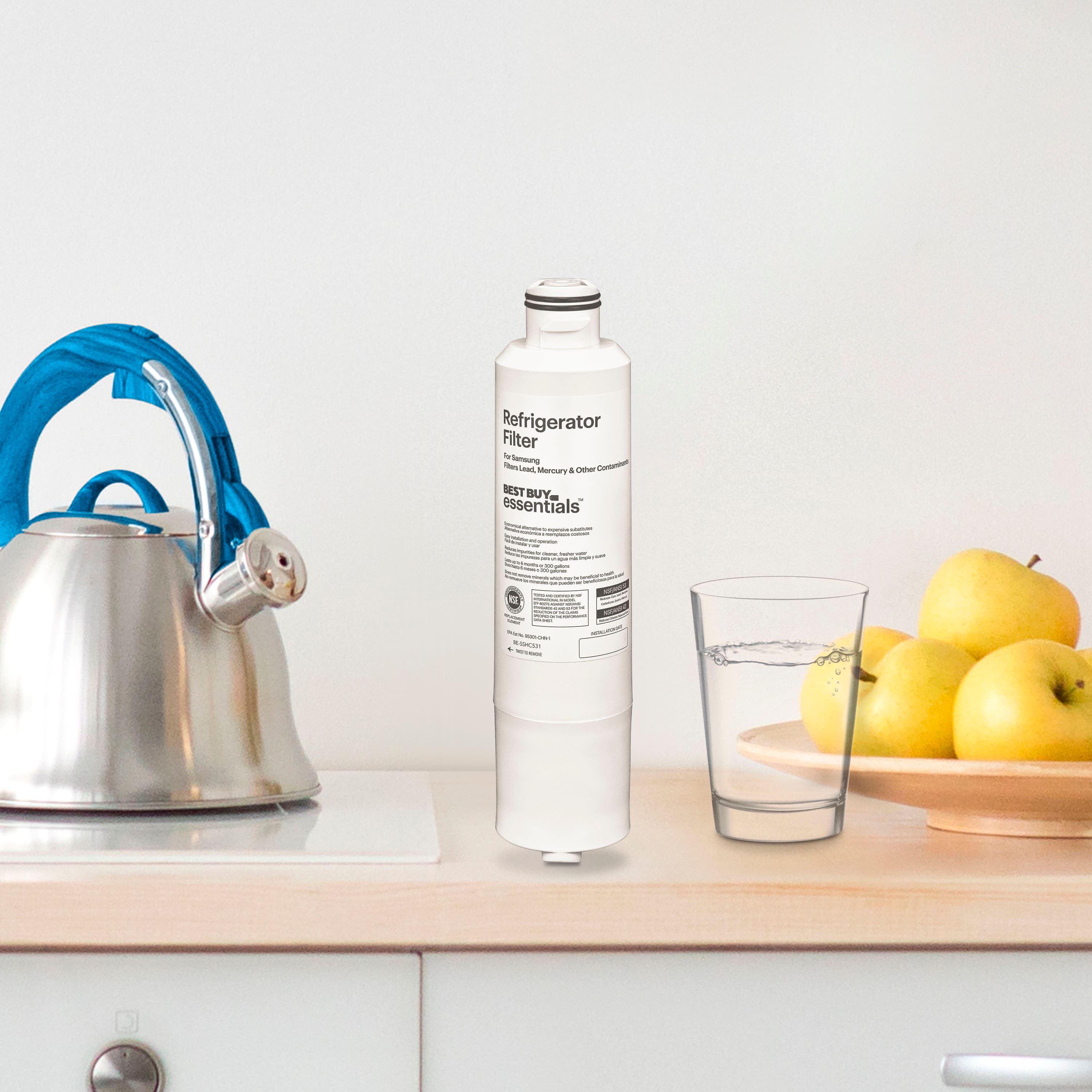 Alt View 13. Best Buy essentials™ - NSF 42/53 Water Filter Replacement for Select Samsung Refrigerators - White.
