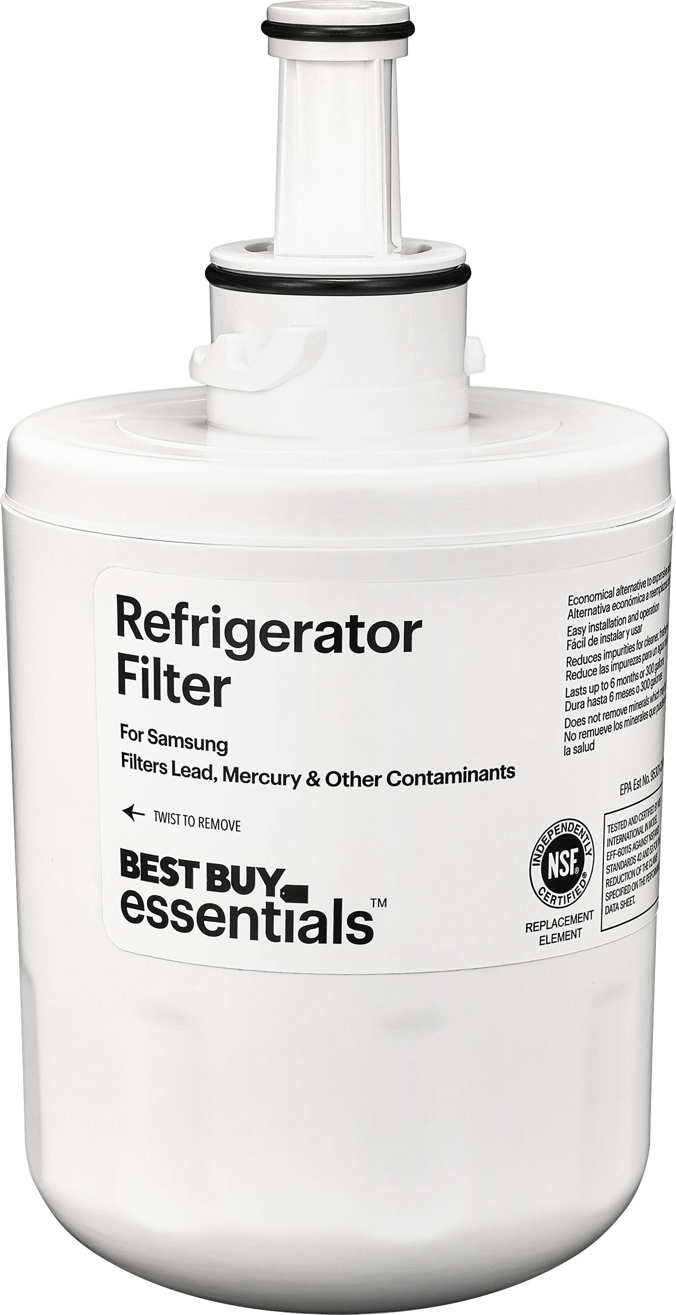 Alt View 14. Best Buy essentials™ - NSF 42/53 Water Filter Replacement for Select Samsung Refrigerators - White.